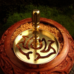 香道套装香铲香勺香拖香灰压香模DIY香薰工具香粉用品纯铜瓦纳