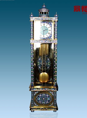 2.26米 景泰蓝大座钟钟表家居会所摆件工艺品送公司开业礼品收藏