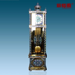 2.26米 景泰蓝大座钟钟表家居会所摆件工艺品送公司开业礼品收藏