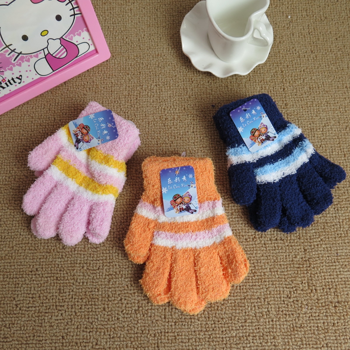 Gants pour enfants en velours - Ref 2147506 Image 1