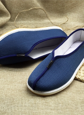 中国风中式男布鞋居士鞋僧鞋和尚鞋罗汉鞋单鞋复古比丘尼鞋禅鞋