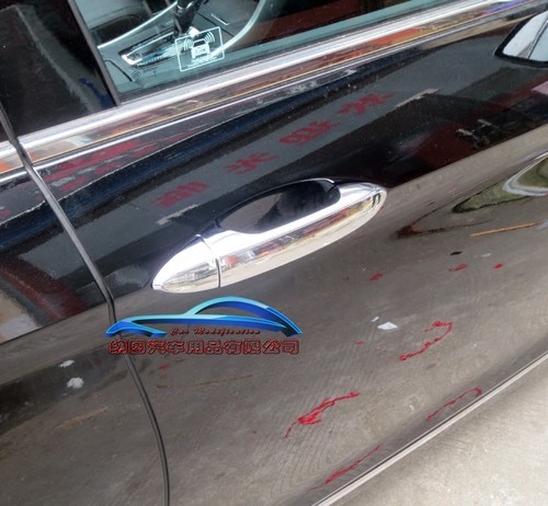 雅阁外拉手加装装饰亮条外饰改装