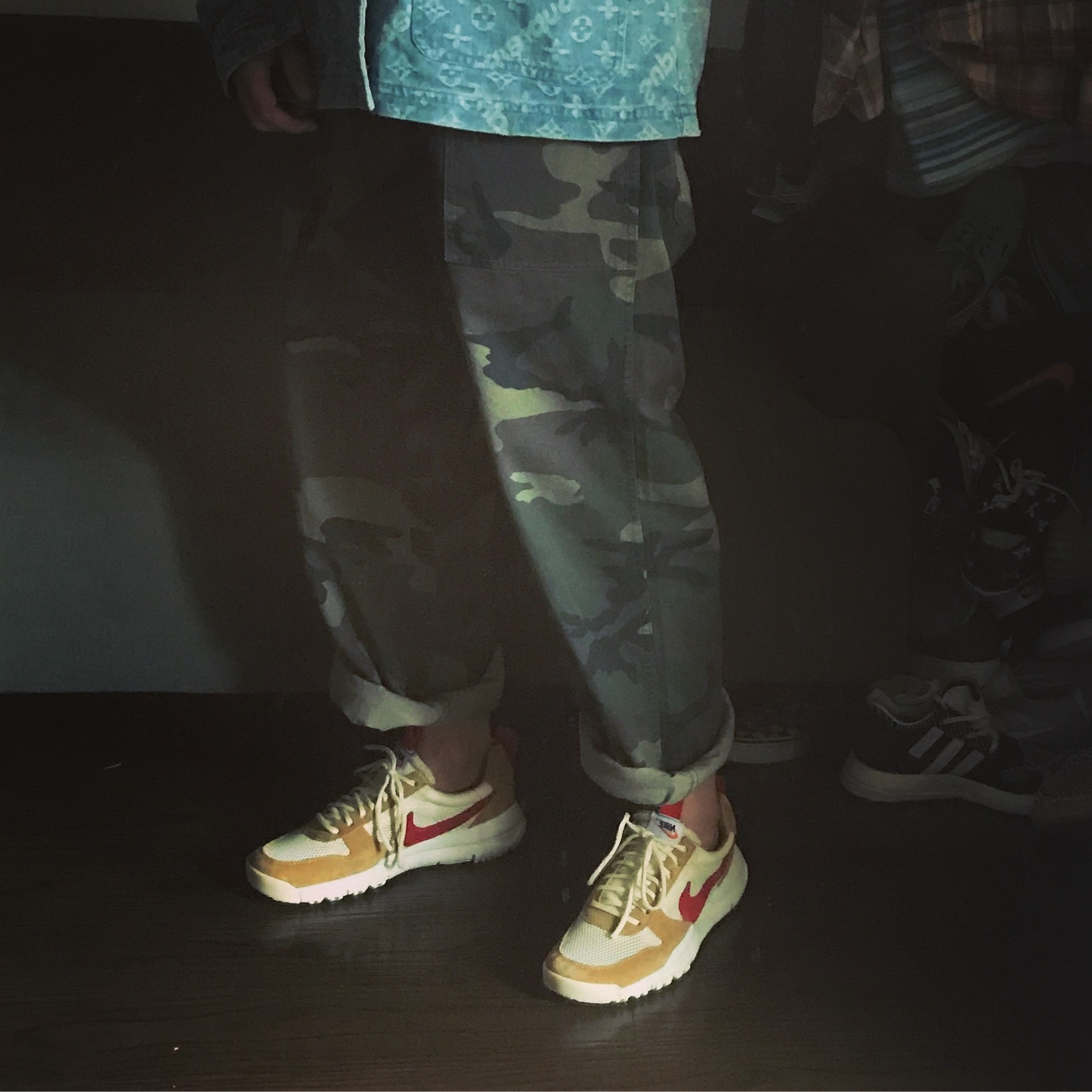 迷彩直筒长裤BTTJOBVIBE斜纹可卷