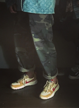 BTTJOB EDC迷彩直筒长裤 x TROUSERS COTTON CHINO x 斜纹可卷边