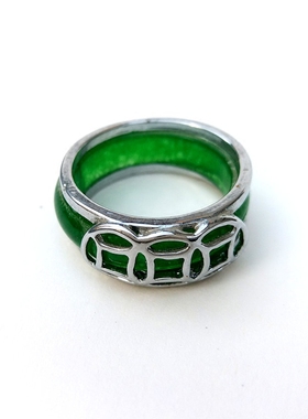 戒指指环/马来玉戒指财源滚滚戒指