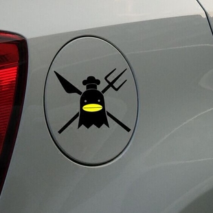 牛牛潮贴 反光防水汽车贴纸 海贼王红脚哲普