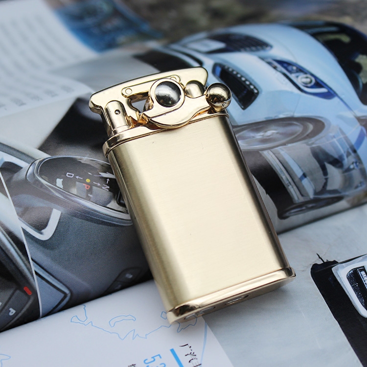 法国首领煤油打火机新款个性超薄炫酷点火方式砂轮打火创意礼品