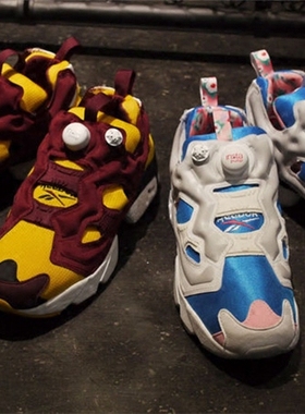 Reebok Pump Fury Sharon木槿花女与运动休闲充气跑鞋V62596