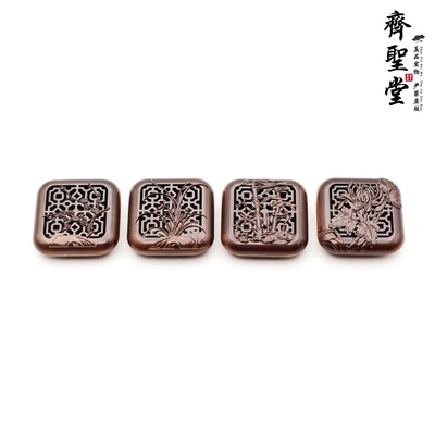 齐圣堂铜合金梅兰竹菊宣德香炉