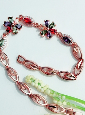 手链女韩版简约个性手锆石甜美