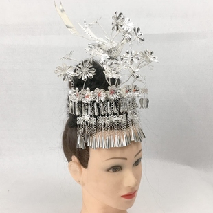 凤凰头饰苗族发饰民族风发簪苗族银饰侗族银饰苗服头饰发簪苗银饰