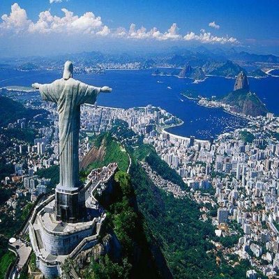 巴西里约半日游（基督山+天梯教堂+塞勒隆台阶+甜面包山看日落）
