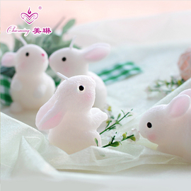 儿童生日派对玉兔创意生日蜡烛小兔子兔生肖蜡烛送朋友中秋节礼物