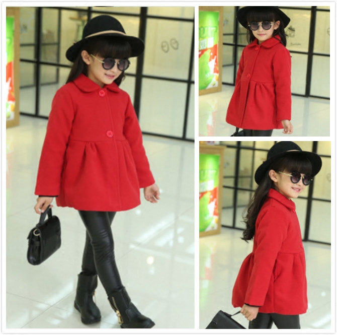 Manteau pour fille en laine - Ref 2161759 Image 4