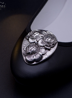 一双价 水滴雅致雕刻花朵欧美复古VINTAG风格古董鞋花 可拆卸鞋扣