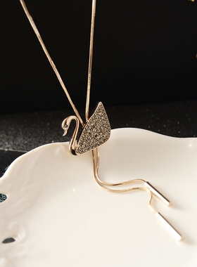 防过敏不掉色简约时尚挂件毛衣链