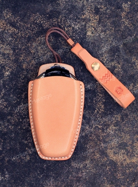 hjkl适用于大众途锐Touareg植鞣革牛皮刀鞘造型全手工钥匙包