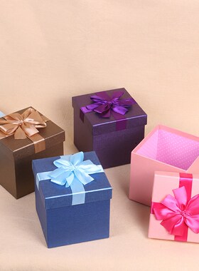 韩版精美婚庆正方形特价礼品盒子