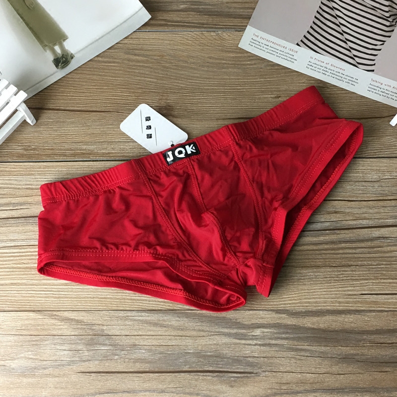 内裤男士平角裤冰丝薄款青年潮大码可爱运动透气夏季蕾丝红色纯色|msdalam kategori Pakaian Dalam/seluar dalam lelaki/tracksuit, seluar dalam - dari Buy2taobao.com untuk memberikan perkhidmatan ejen Taobao profesional membeli