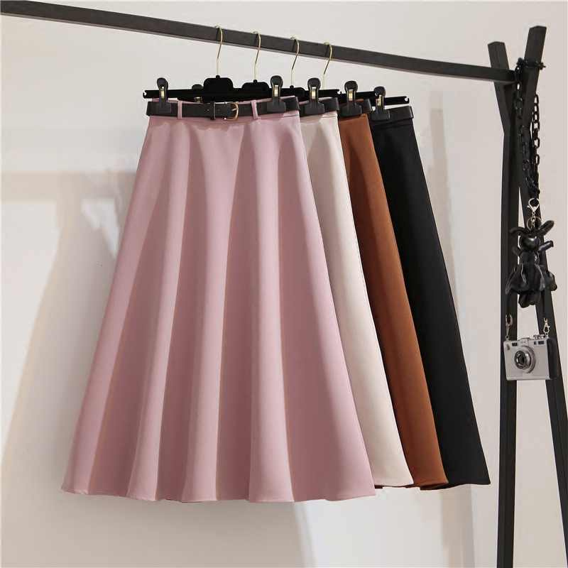 2018新款女装春装牛仔裙背带裙中长款高腰a字