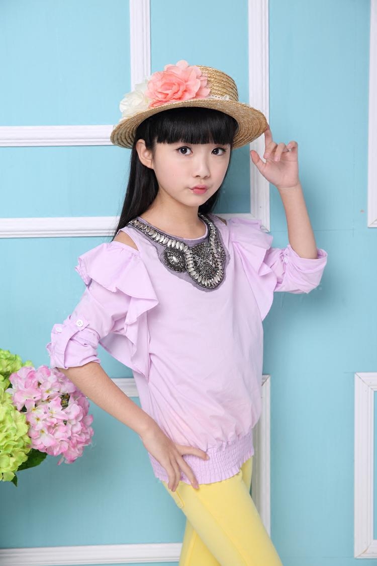 Chemise fille à manche longue - Ref 2087210 Image 5