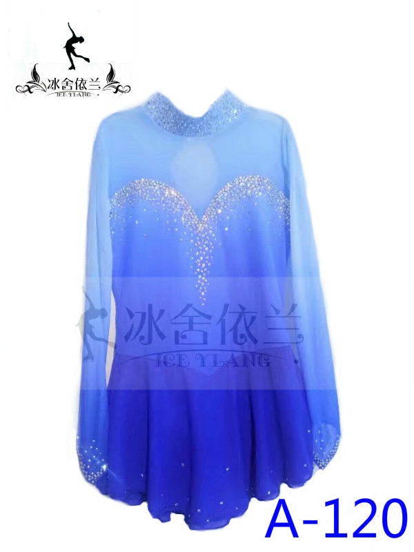 Ice house Yilan Figure skating clothes children Pattern Skating skirt Skating skirt adult Skating competition Performances skirtin the Sportswear/Casual Clothing , Sports Skirt , Sports Dress  category - from Buy2taobao.com to provide professional Taobao agent buy service