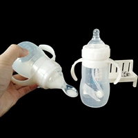 Bé sơ sinh bình sữa silicon rộng, bình sữa mềm, đầy đủ có thể vắt để cho bé ăn bột mỳ gạo với tay cầm rơm - Thức ăn-chai và các mặt hàng tương đối bình sữa moyuum có tốt không
