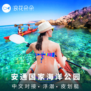 浪花朵朵苏梅岛涛岛一日游南园岛安通海洋公园深潜浮潜旅行WW