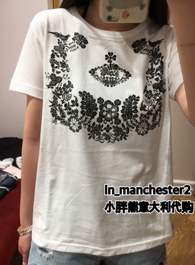 VIVIENNE WESTWOOD/薇薇安专柜正品FLORAL ORB土星女圆领短袖T恤