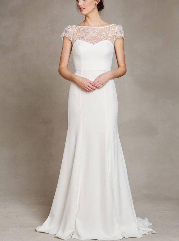 bride fish tail Lace new pattern With sleeves Simple and generous Wedding dress With the body grace Small tail Lace bagin the Women's clothing/Boutique , Wedding/Cheongsam/Formal dress , Wedding  category - from Buy2taobao.com to provide professional Taobao agent buy service