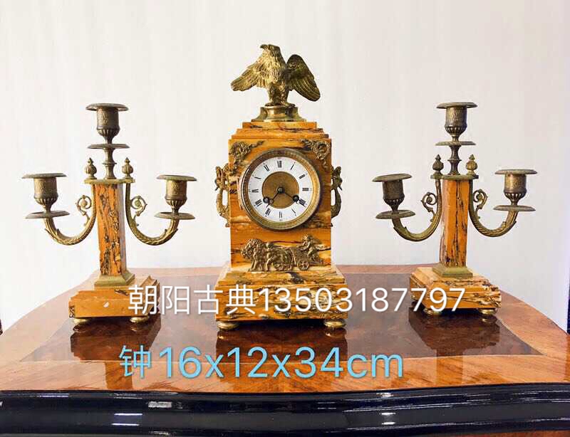 钟表 古典座钟 欧式机械座钟 欧洲铜铸钟(镀金)德国机芯带报时