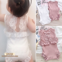 耨耨倪婴儿女宝宝百天周岁纯棉爬服1