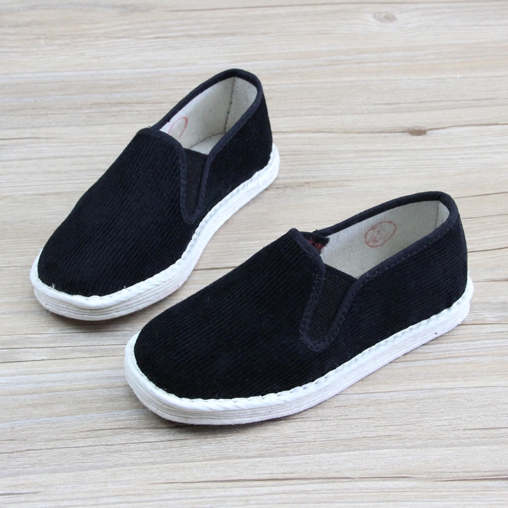 包邮老北京布鞋黑色儿童布鞋男透气童鞋春秋宝宝学步鞋演艺舞蹈鞋