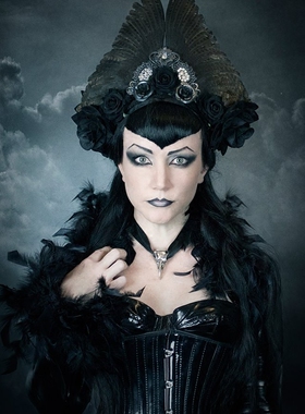 鸟头骷髅蒸汽朋克哥特颈带