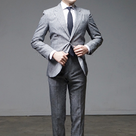 韩国代购男士气质修身西装套装男青年韩版新款西服商务婚礼套装