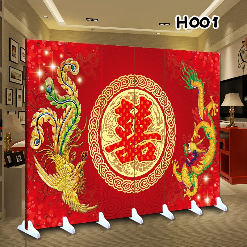 屏风可折叠酒店卧室隔断时尚客厅玄关折屏大红中式婚礼婚房背景墙在类目 住宅家具, 屏风/花窗, 折屏中 - 来自Buy2taobao.com提供专业的淘宝代购服务