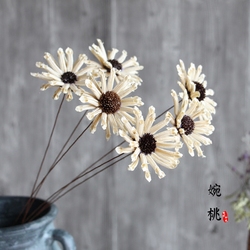 【太阳花】天然小野菊纯手工花束室内摆设装饰干花拍照道具小雏菊