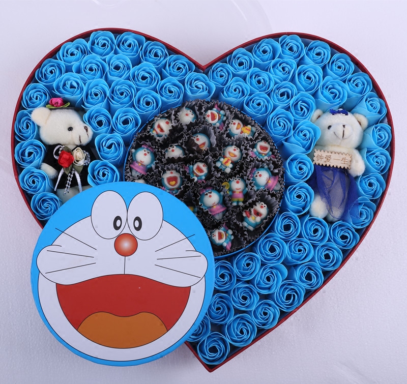 六一儿童节生日创意手工巧克力 香皂玫瑰花 多啦A梦KT 小新嘻哈猴|ruв категории закуски/орехи/специальность, шоколад, шоколадные изделия - от Buy2taobao.com для оказания профессиональной услуги покупки агента Taobao