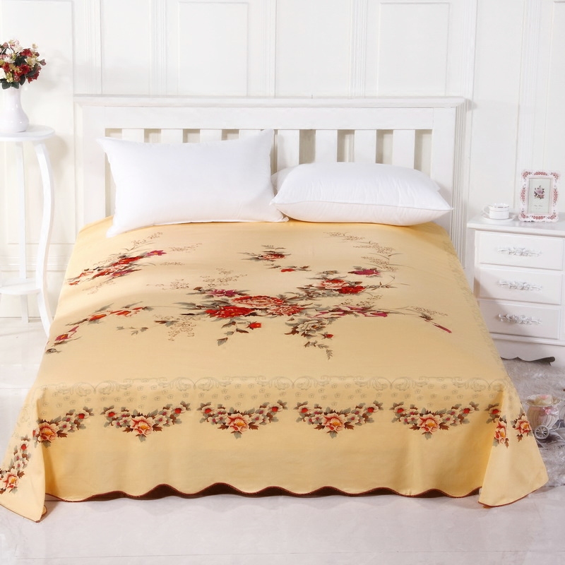 国民床单老式全棉全线加厚双人