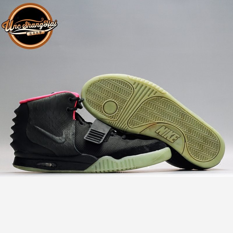 北卡大学 nike air yeezy 2 黑粉 黑椰子 侃爷 kenye 508214-006
