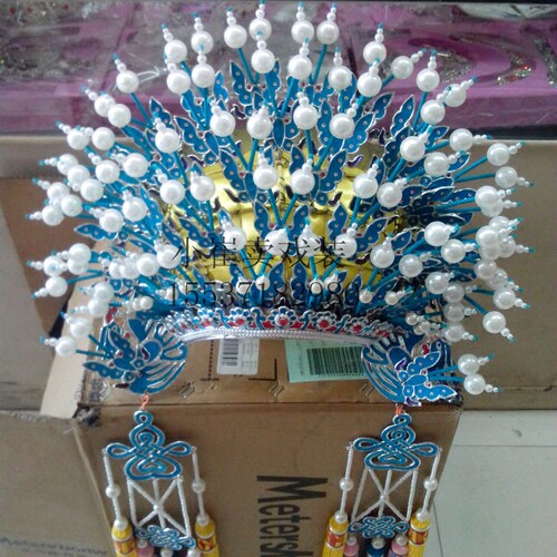 戏剧头饰蝴蝶公主风新娘演出道具