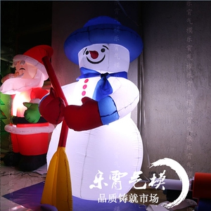 充气灯光雪人充气圣诞老人卡通圣诞节装饰品充气圣诞树现货