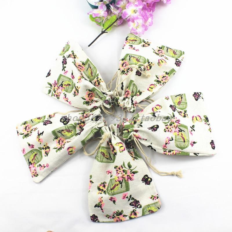 小动物印花束口棉布袋 文玩首饰袋 干花抽绳香袋空袋  锦囊礼品袋,饰品/流行首饰/时尚饰品新,首饰袋,淘宝优惠券,粉丝福利购,淘宝优惠卷