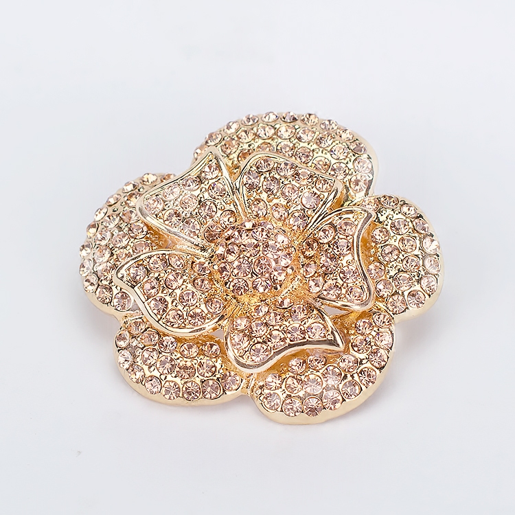 一双价水晶高品质立体可拆卸鞋花