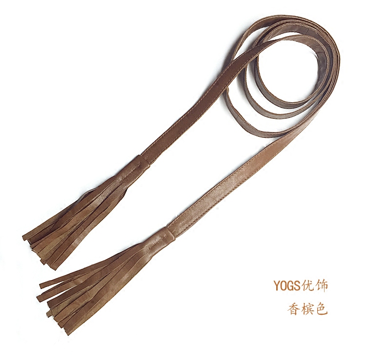 红花银桦流苏可定做腰封细皮带