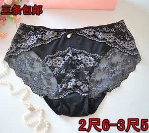 外贸加大版蕾丝花纹网纱牛奶丝加肥加大码性感胖MM包臀2尺6-3尺2