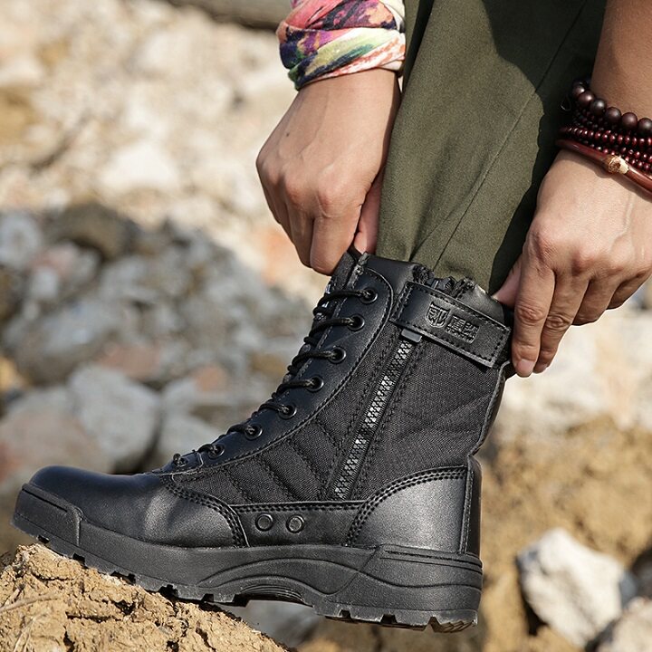 Bottes militaires pour homme - encapsulé - Ref 1397944 Image 3