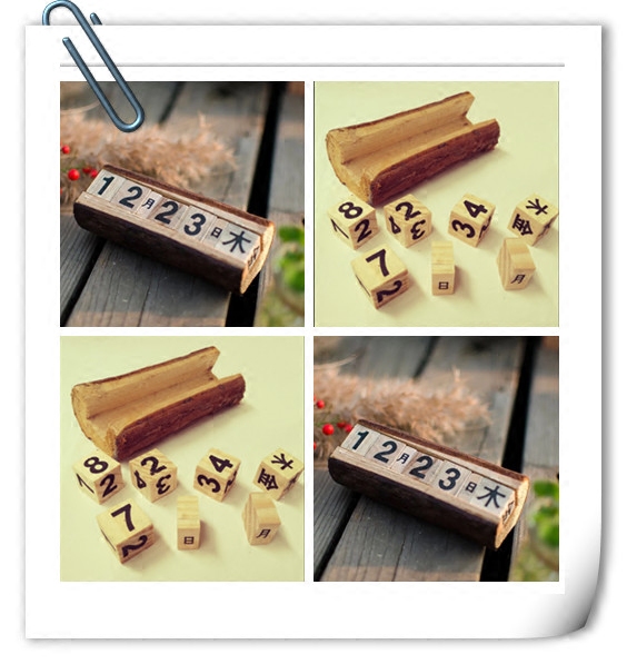 儿童摄影服装影楼拍照服饰道具新生儿新款宝宝百天留念时间木质品