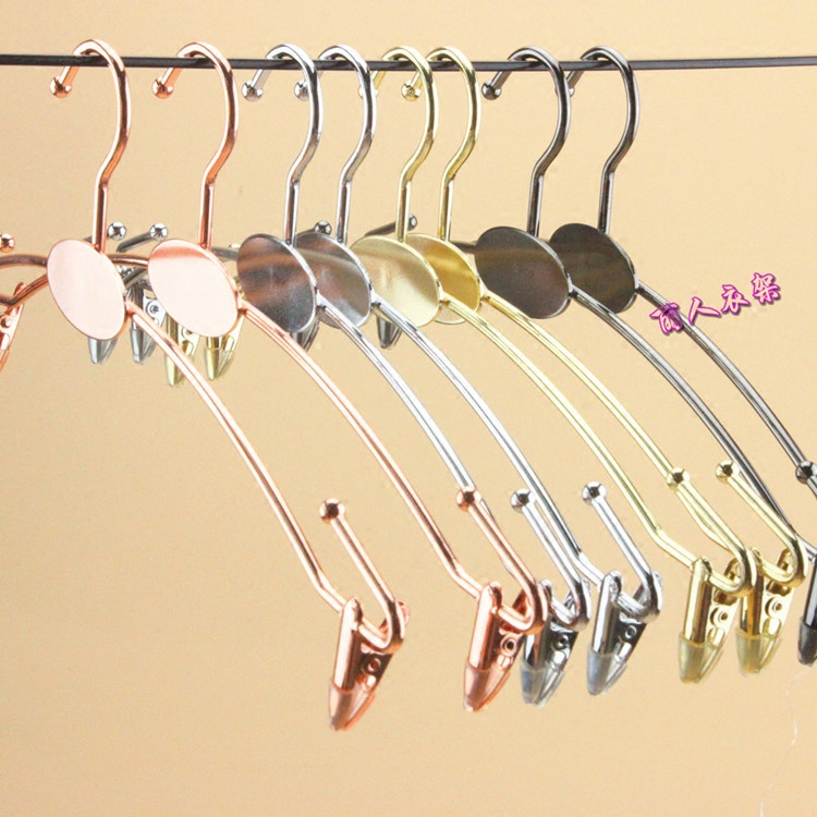 玫瑰金金属内裤夹内衣衣架包邮