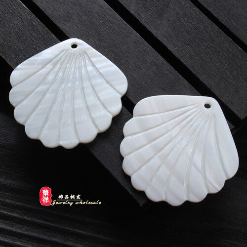 diy贝壳扇形耳环吊坠新品爆款